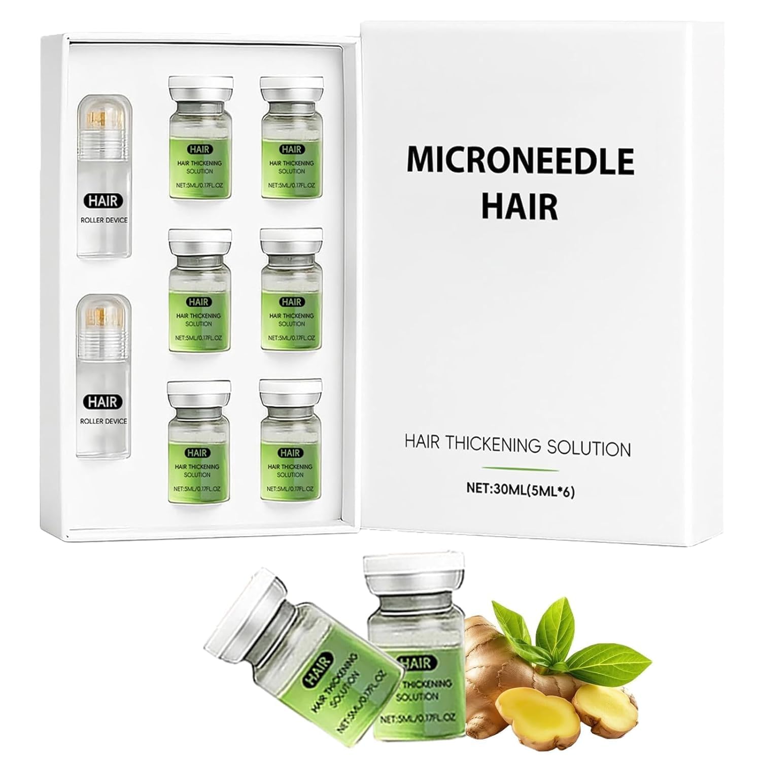 𝓐𝓵𝓹𝓱𝓪 𝓘𝓷𝓯𝓾𝓼𝓮 Hair Regrowth System, Advanced Hair Care with Ginseng, Eclipta Prostrata, Peppermint Oil and Ginger Root, Supports Fuller and Thicker Hair, Strengthens Roots for Men and Women