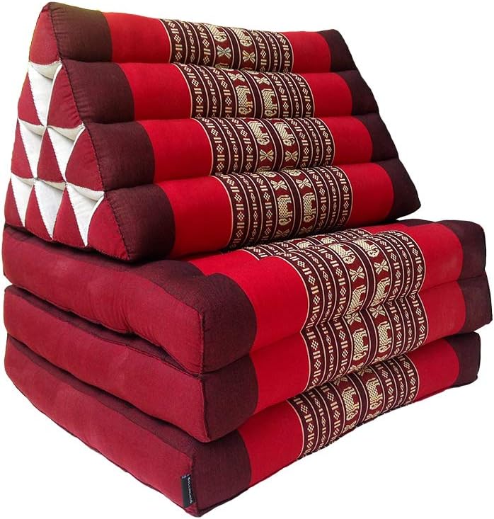 Matelas Pliable JUMBO 3 – Kapok 100% – 10 Triangles – Yoga Ou Détente – 3 Couleurs