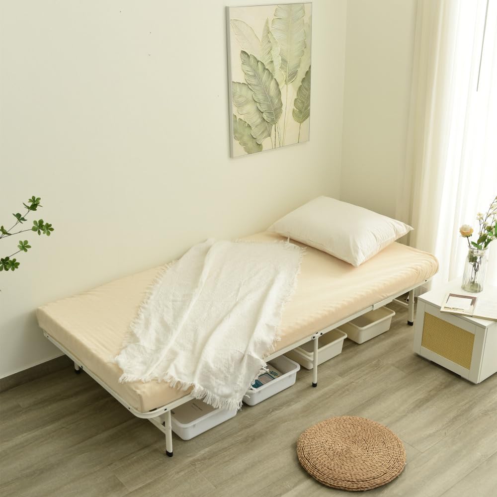 新生活応援！パイプベッド 折りたたみベッド シングル　省スペース 一人暮らし 新生活応援！パイプベッド 折りたたみベッド シングル 省