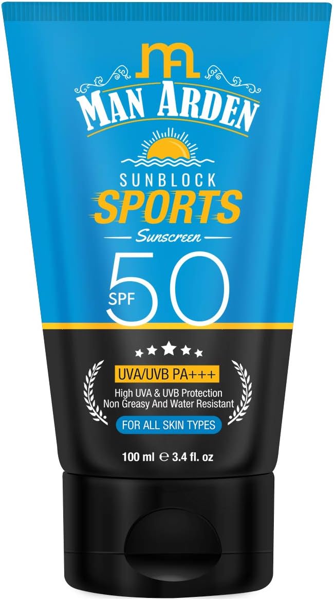 Man Arden Sunblock Sport Sunscreen SPF 50,100ml