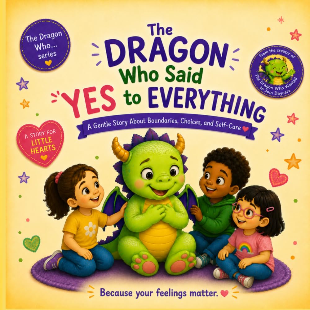 The Dragon Who Said YES to Everything: A Gentle Children’s Book About Boundaries, Saying No, Feelings & Self-Confidence