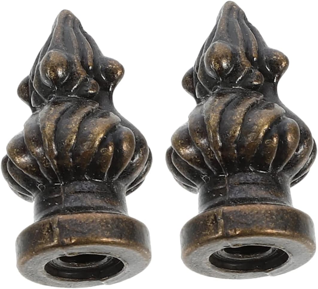 OSALADI 2pcs Pineapple Head Chandelier Decorative Lamp Finials Asian