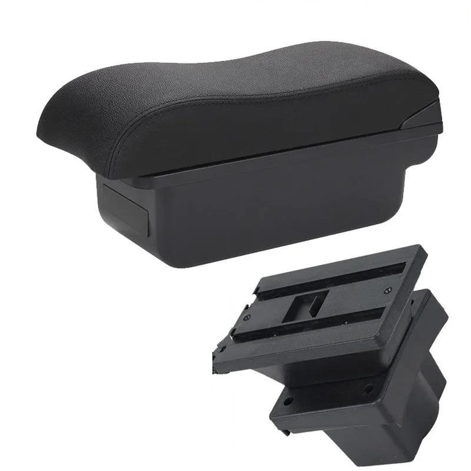 Hjkdsz C2 Black Line For Skoda For Octavia For Yeti Mk2 A5 Car Armrest Curved Box Surface Dedicated Storage Compartment Accessories(C2 Black Line)