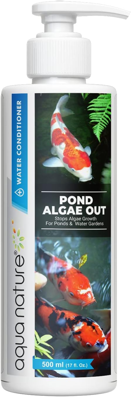 AquaNature® Pond Algae Out Stops Alage Growth for Ponds & Water Gardens (500ml)
