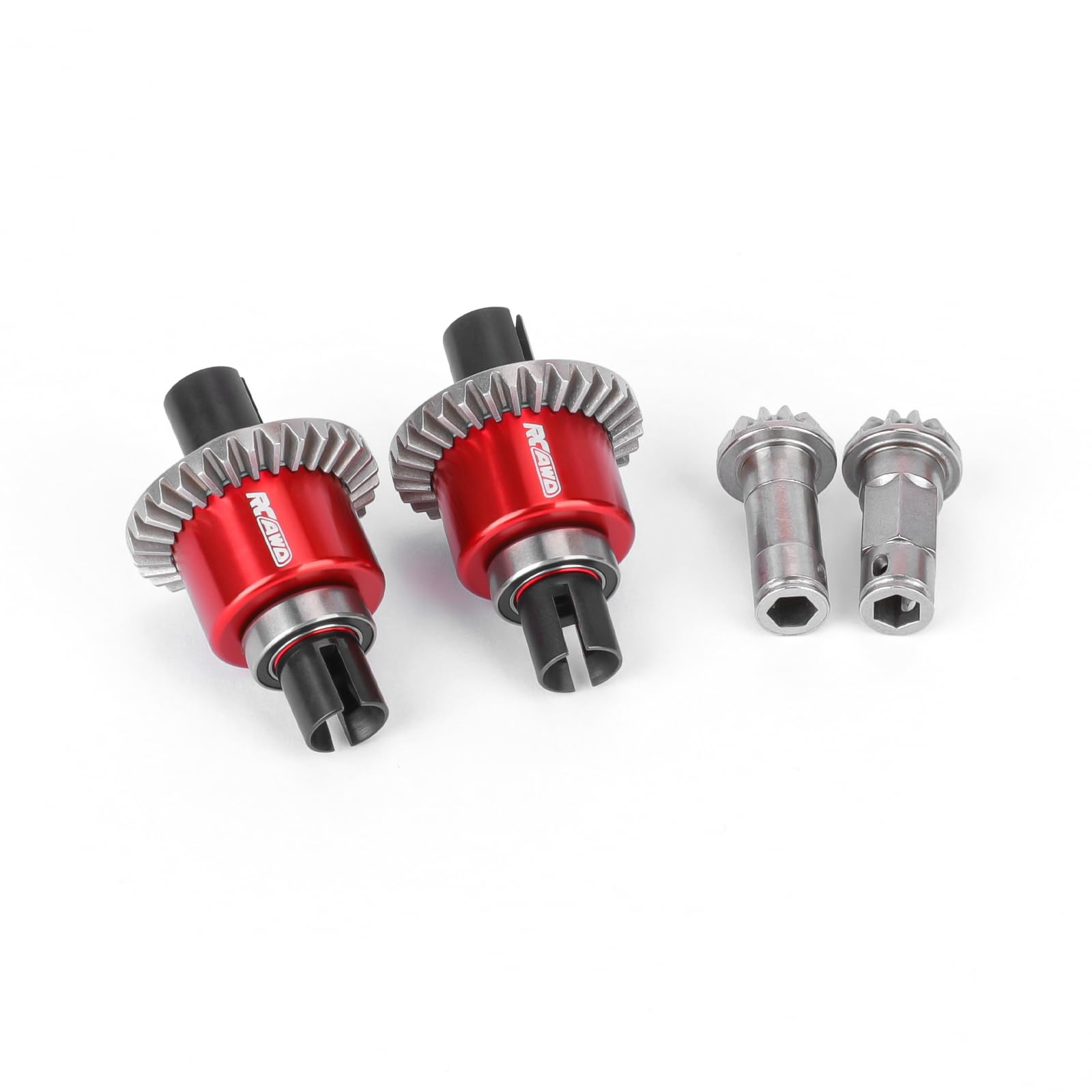 RCAWD Différentiel étanche 30T 0,8Mod avec engrenage principal 12T de remplacement pour ARA311177V2, pour Arrma 1/16 Mojave Grom 1/14 Typhon 1/18 Granite, Losi 1/12 Nascar Rempli d'huile de Nascar