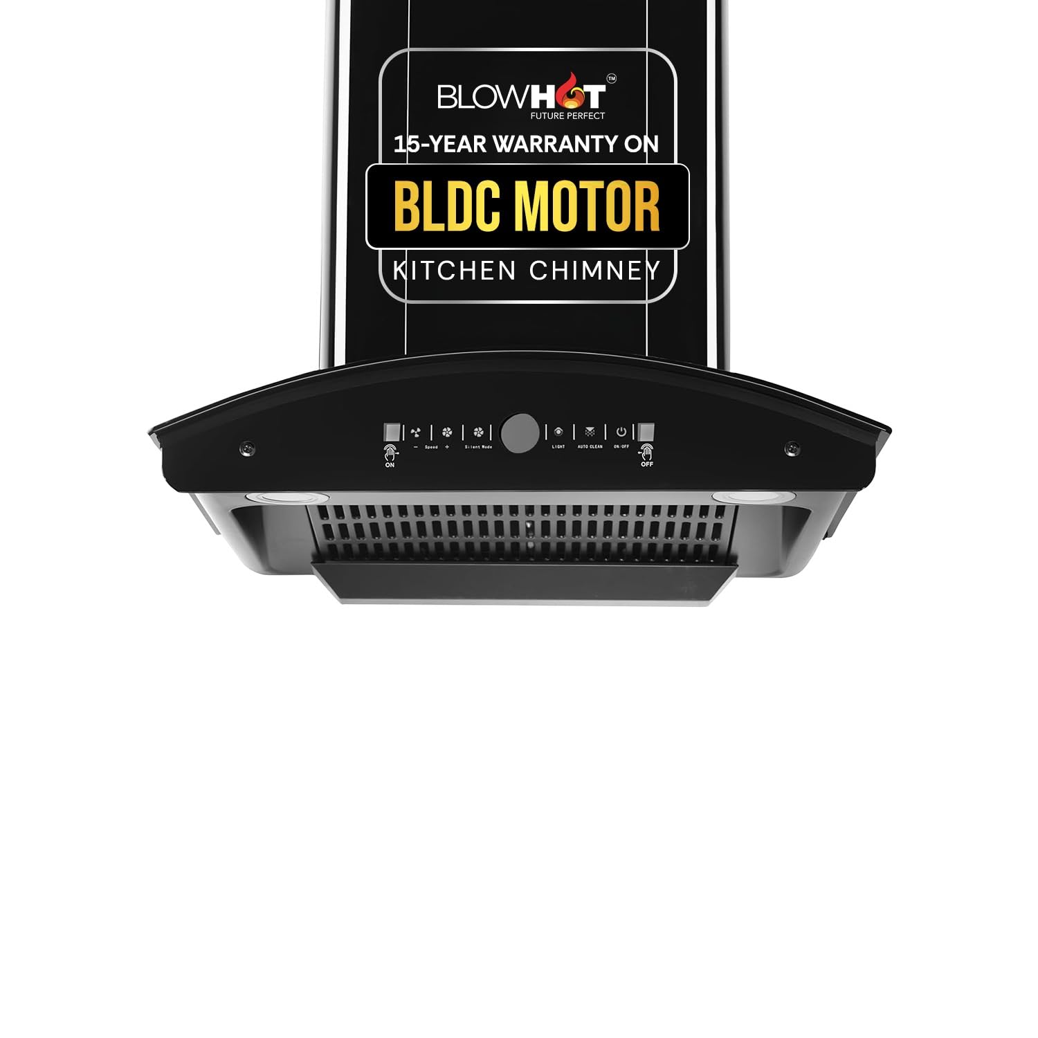 BLOWHOT 60cm 1750 m/h Powerful BLDC Motor Kitchen Chimney With Motion Sensor & Touch Control, Installation Kit, Filterless, Autoclean, 9-Speed Control, 15-Year Warranty (ERICA S BAC MS)-image-2