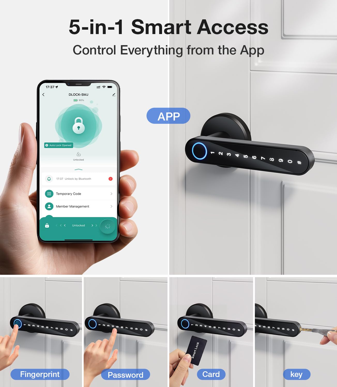Smart Fingerprint Door Lock - Keyless Entry -3