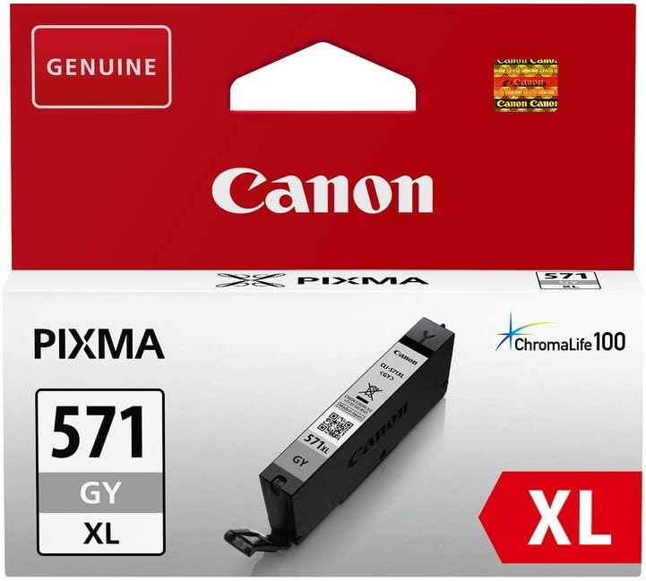 Canon CLI-571 XL GY Druckertinte Grau - hohe Reichweite 11 ml für PIXMA Tintenstrahldrucker ORIGINAL