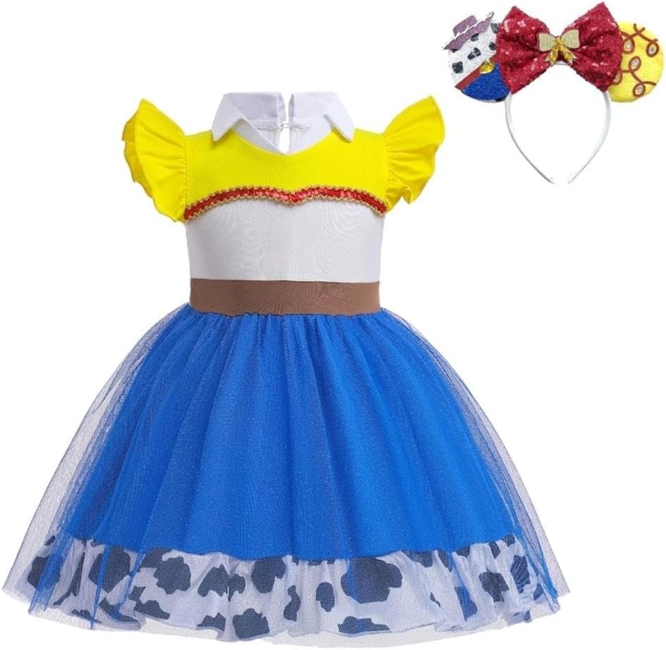 Dressy Daisy Princess Dress Up Clothes Halloween Fancy Party Tulle Skirt Summer Outfit for Baby & Toddler Girls