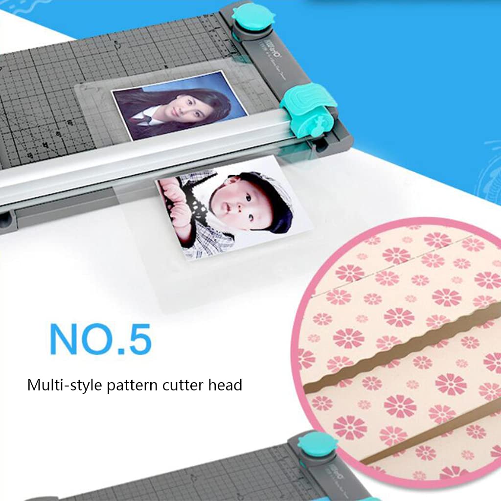 Taglierina di carta 5-in-1 Multi-Style Pattern Cutter per la testa A4 Paper Cutter Modelli di taglio 5-in-1 per C