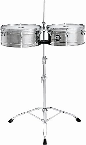 Vista 2 de Meinl Percussion LC1BRASS Artist Series Luis Conte Signature - Timbales de latón macizo, 14 pulgadas y 15 pulgadas Latón sólido