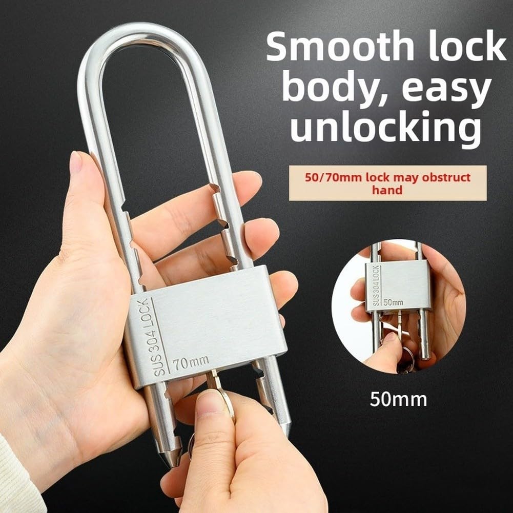 Lucchetto Sicurezza U in Acciaio 304 Antiruggine Lucchetto Sicurezza(70mm-300)