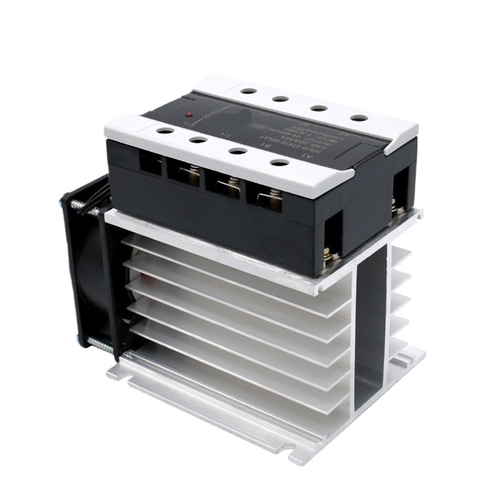 Relé de estado sólido Relé de estado sólido trifásico de control de 40 A, 3-32 V CC, con radiador integrado for interruptor de encendido y apagado(DC control AC)