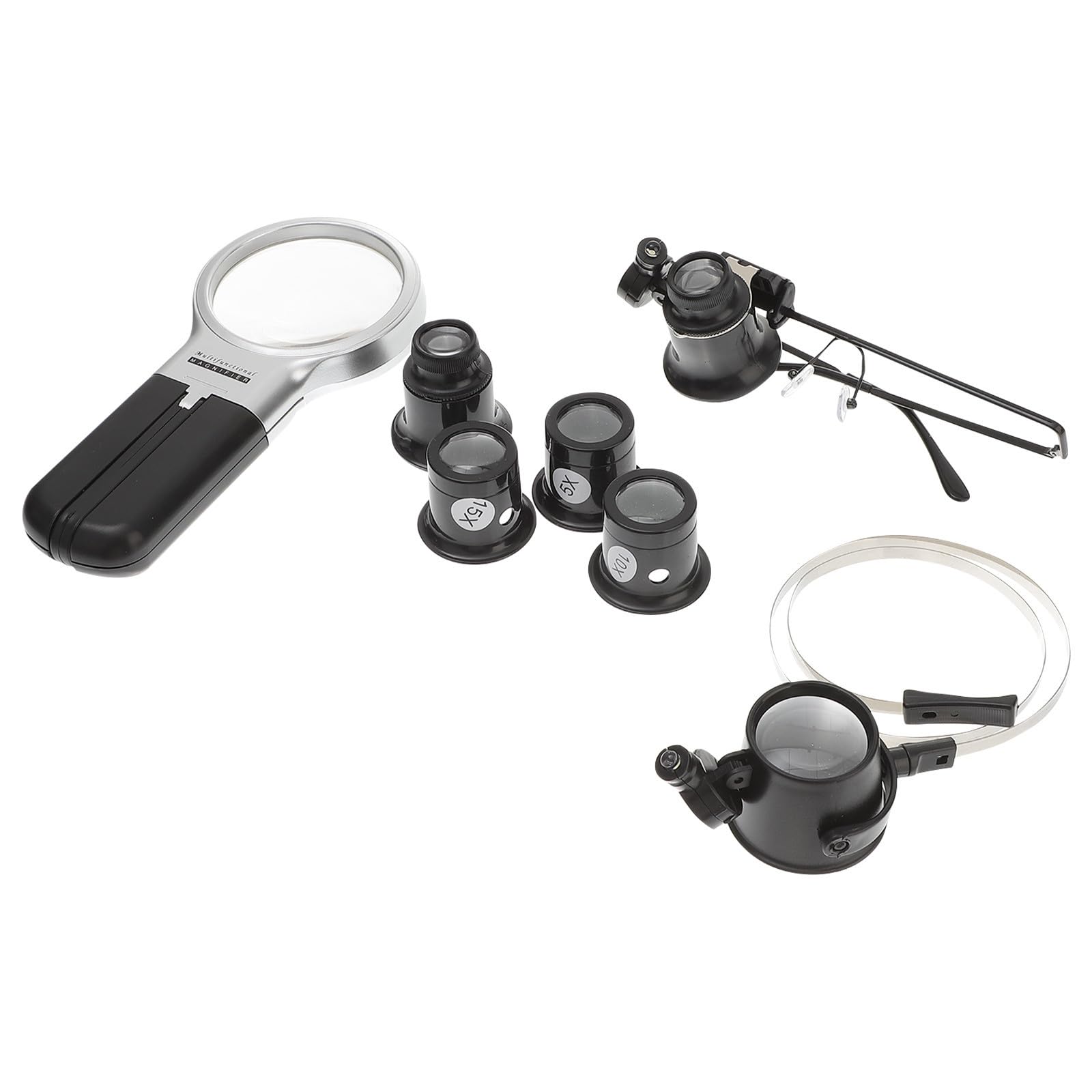 Loupes compactes 5x 10x 15x 20x pour bijouterie et microscope