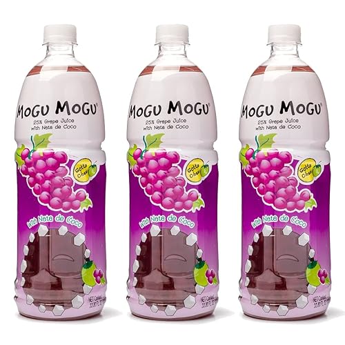 Miniatura 8 de Paquete de 7 Cuchara medidora gratis Jugo Mogu Mogu con Nata De Coco  33.8 fl oz Tamaño Familiar Grande (7 Sabores Mixtos), 10.8 fl oz