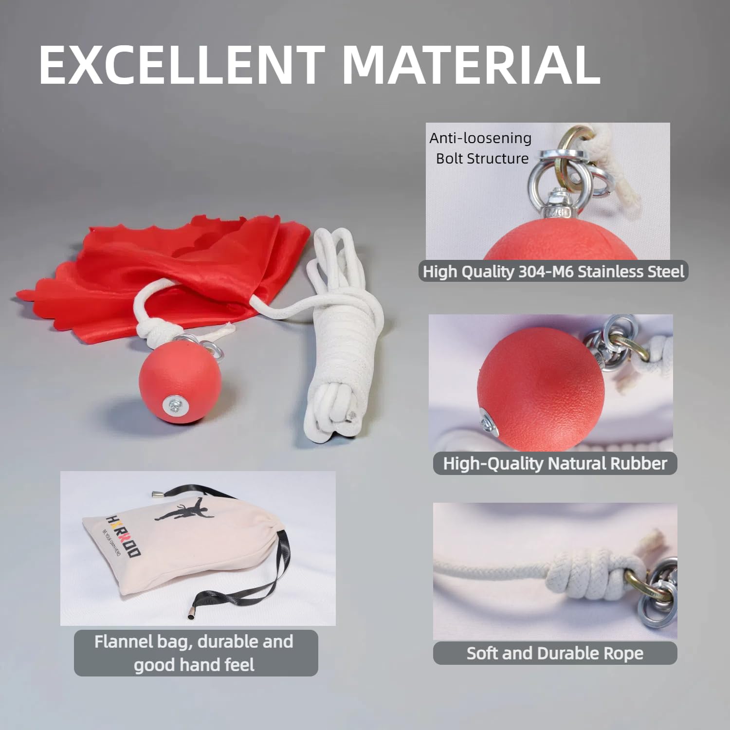 Meteor Hammer with Rubber Ball, Trational Chinese Kungfu Fighting Weapon, Martial Arts Equipement