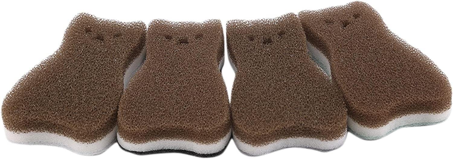 Set of 4 Cute cat Shape Dishwashing Sponge Cleaning Sponge High Density Kitchen Tools Professional Design