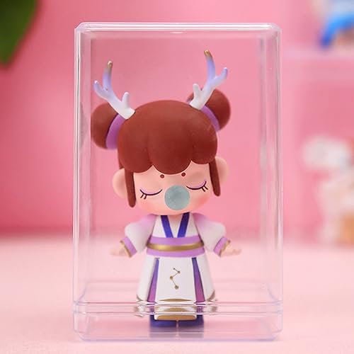 Miniatura 5 de FOMIYES 5 cajas de almacenamiento de figuras de acción, gabinete de exhibición de plástico transparente para figuras coleccionables, organizador de