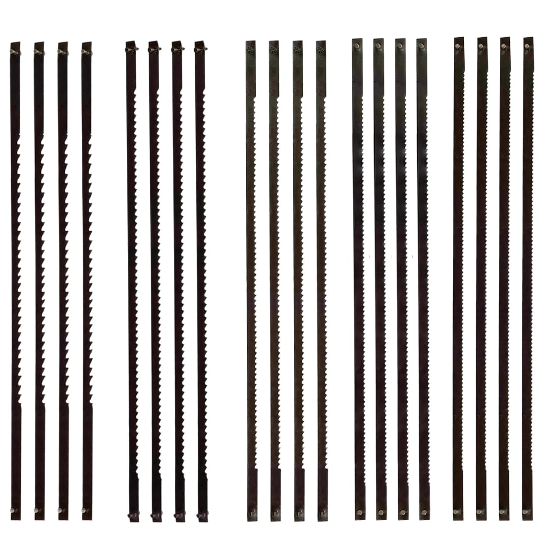 20pcs Hoja de Sierra de calar hoja de sierra de alambre de corte fino con pasador de 10/14/18/21/24 dientes para Accesorios de herramientas eléctricas de carpintería Sierra de calar