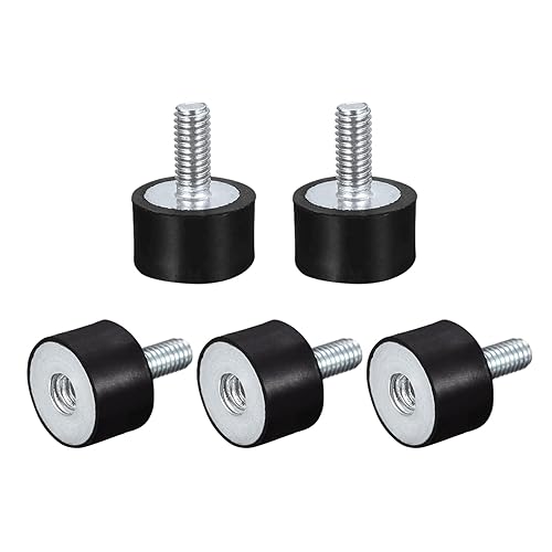 Miniatura 6 de uxcell Soportes de goma 5 unidades M3 machohembra aislador de vibración amortiguador para motor de garaje compresor de aire automóvil barco bobinas