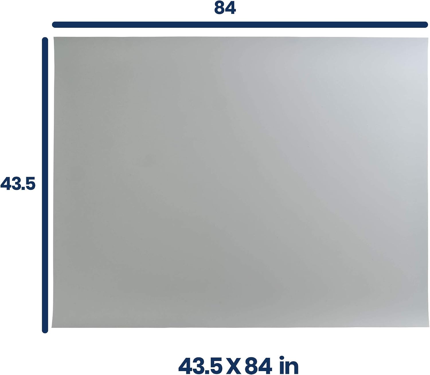 Pacific Arc Vinyl Board Cover. Self Healing and Stain Resistant Gray/White Sheet, 43.5 inches by 84 inches