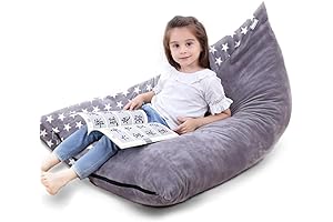 Stuffed Animal Storage Ottoman Bean Bag Chair Cover