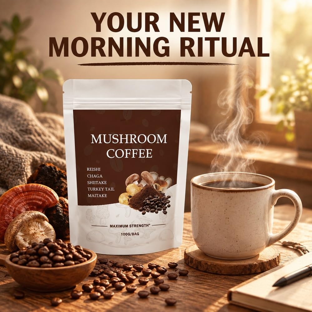 Organiczna probiotyczna mieszanka funkcjonalna kawy espresso z grzybami