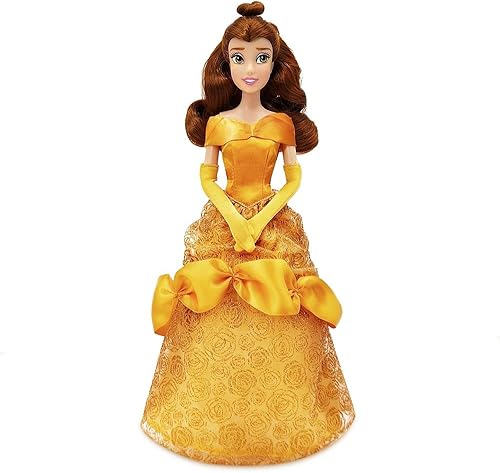 Miniatura 86 de Disney Store - Muñeca clásica oficial de Blancanieves de Blancanieves y los 7 enanos, de 11 ½ pulgadas, incluye cepillo con detalles, totalmente