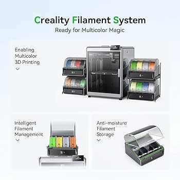 ニン　新品Creality CFS マルチカラー 自動フィラメントシステム Amazon.com: Creality CFS Multi Color 3D Printer