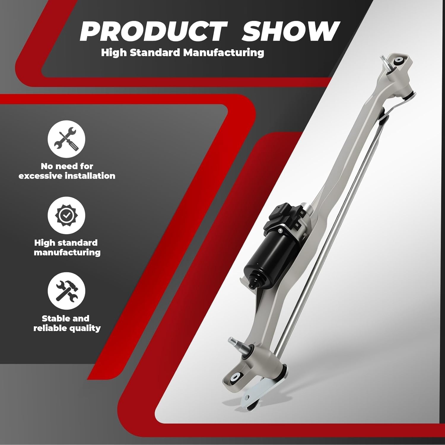 Nakkaa Windshield Wiper Motor Linkage Assembly Compatible with Expedition 150(F Series) 250(F Series) 1997-2003 Blackwood Navigator 1998-2003 602-309AS 1C2Z17566AA 1C3Z17508AA