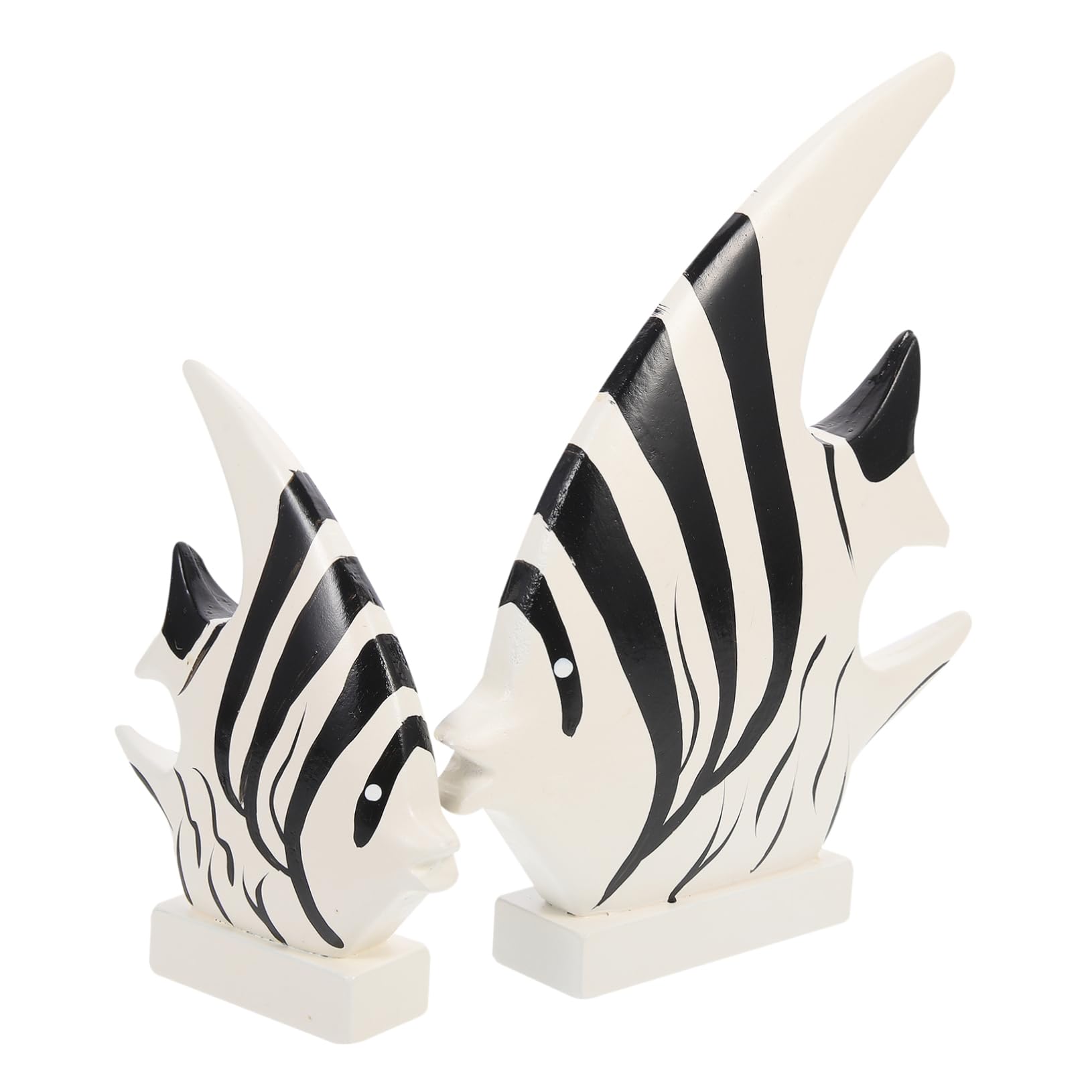 Amazon.co.jp: FUNOMOCYA 2個 魚 装飾品 木製 魚 工芸品 木材 魚 装飾