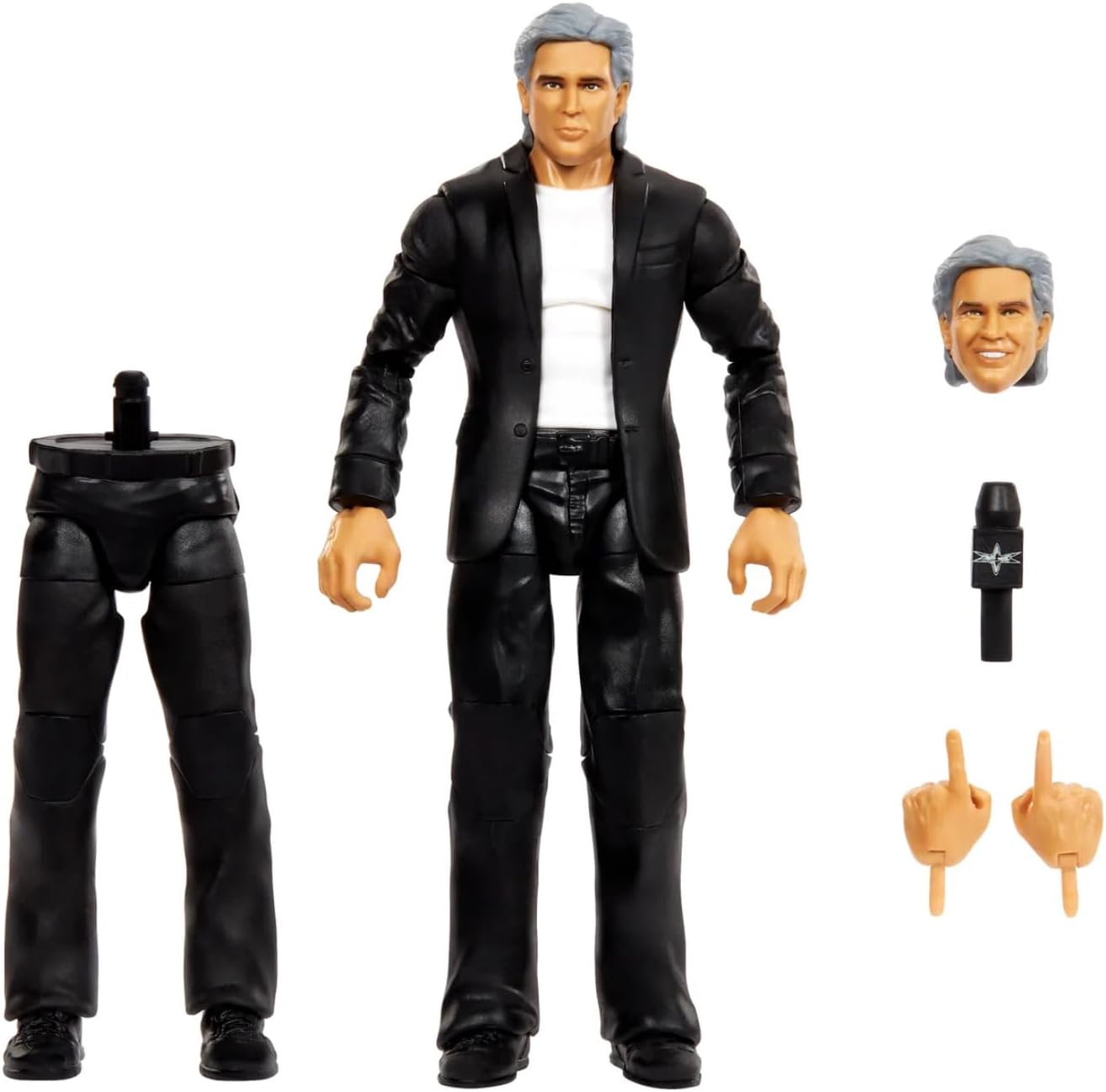 WWE Monday Night War Elite Collection Eric Bischoff Action Figure & Accessories 6-Inch Set