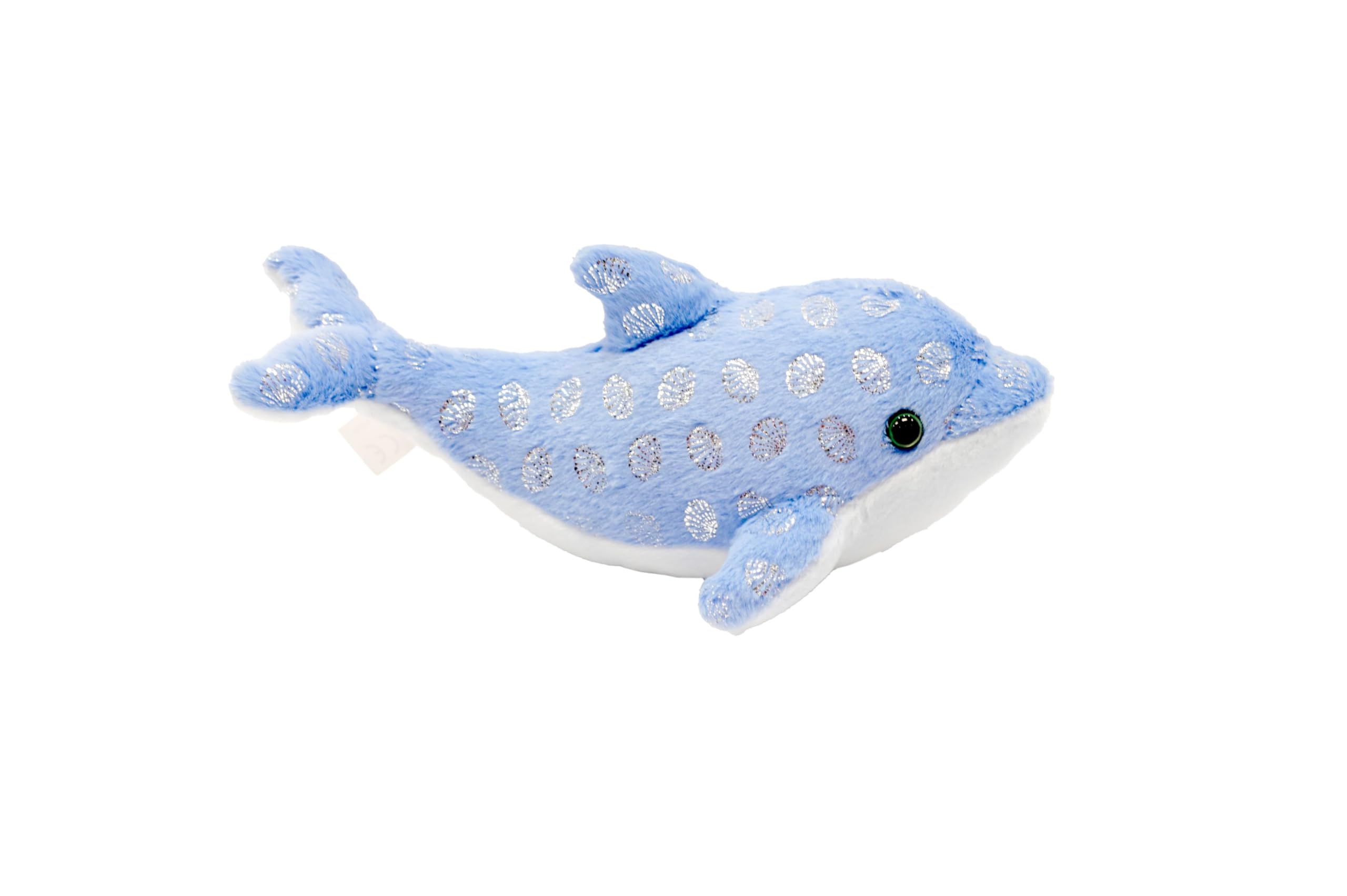 Wild Republic Dolphin, Foilkins, Stuffed Animal, 8 inches, Gift for Kids, Plush Toy, Fill is Spun Recycled Water Bottles
