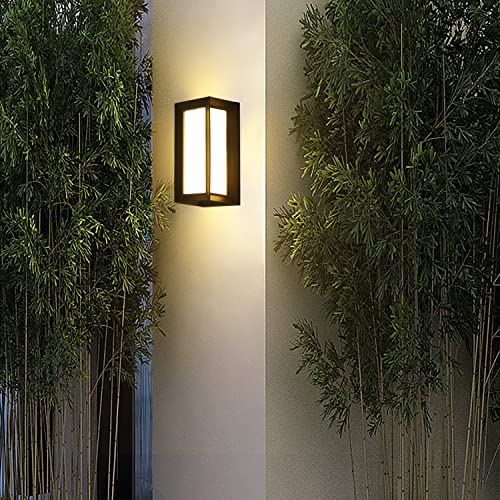 Outdoor Wall Sconce,3000K Warm White Modern Porch & Patio Led Wall Light Fixtures Body In Aluminum Exterior Wall Sconces For House Garage Living Room Courtyard #TOP6