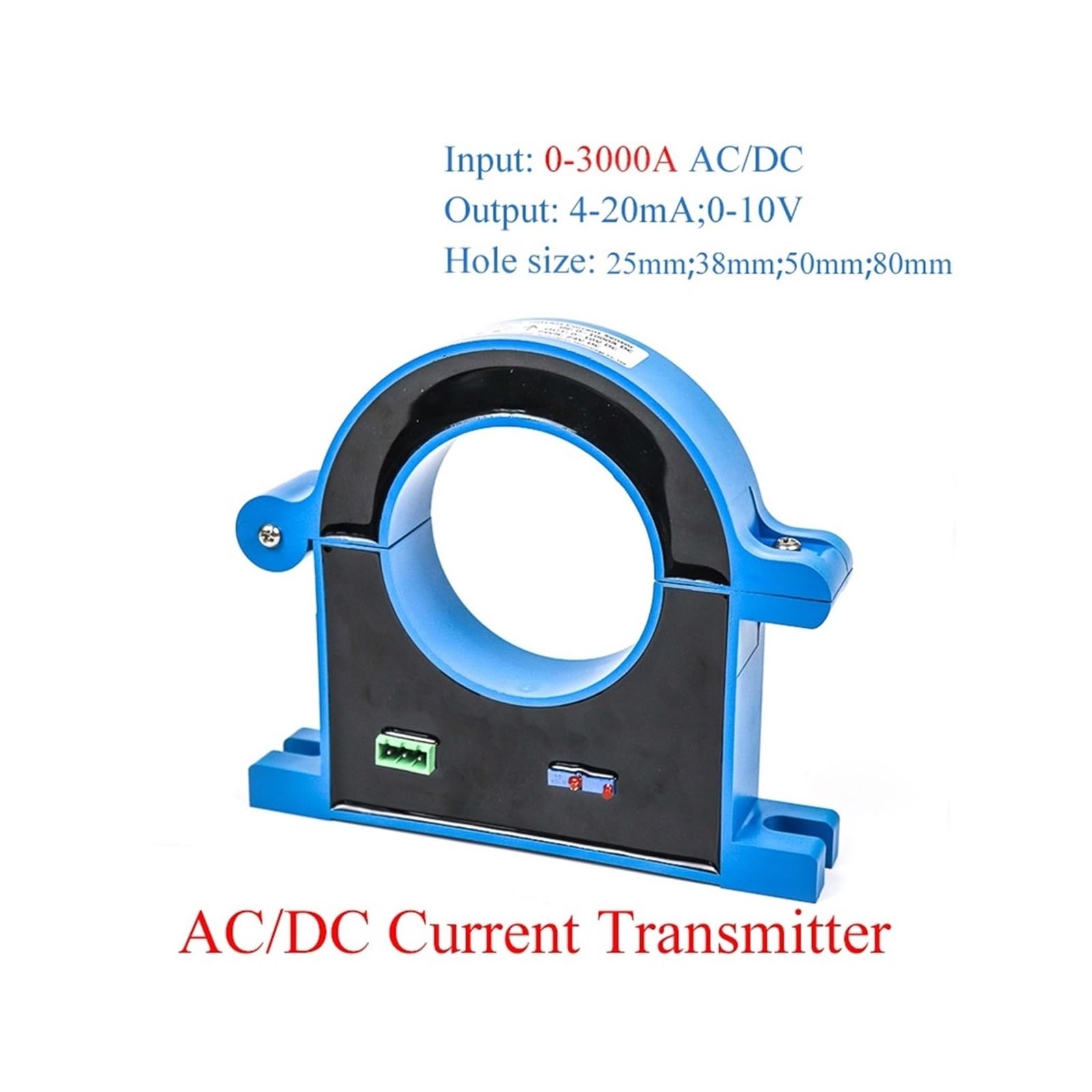 25 mm zamknięta pętla AC przetwornik prądowy czujnik transformator prądu silna zdolność adaptacji 0-2000 A (0-3000 AC-12-28V-OUT 0-5VDC)