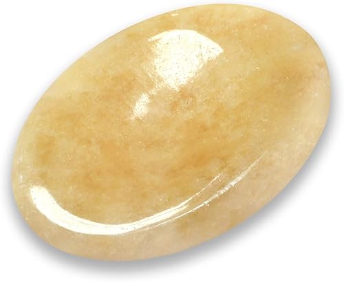 CrystalAge Piedra de pulgar de calcita naranja