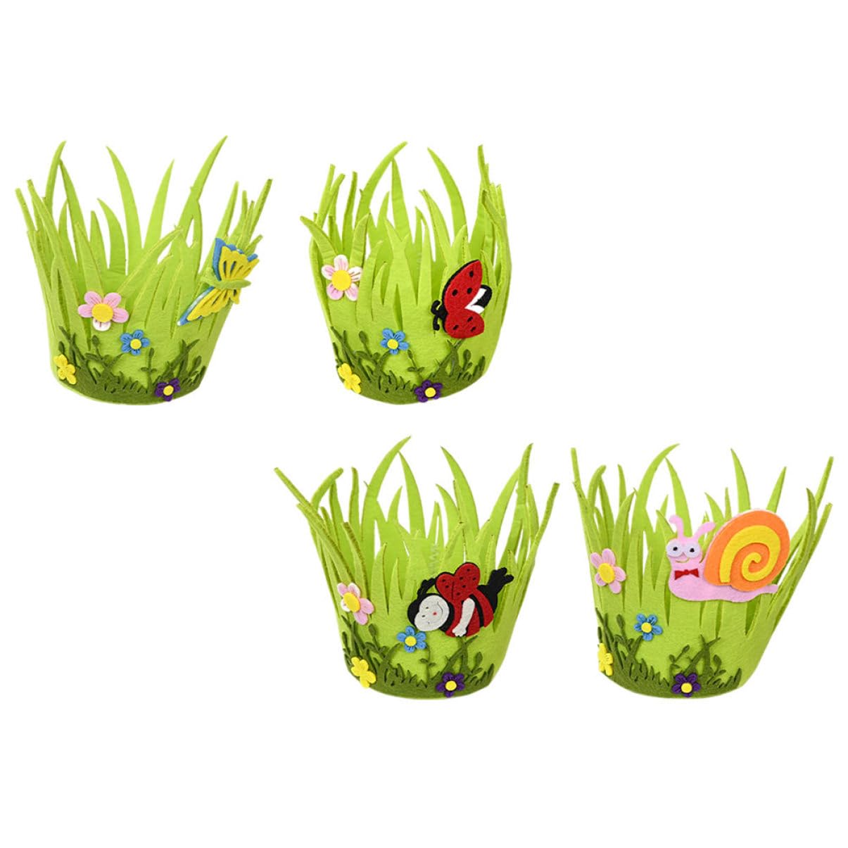 MAGICLULU 3 Set Di Cestini Portaoggetti Per Ciotole Di Caramelle Pasquali Cestini Decorativi Con Design Di Per Decorazioni Pasquali 4 Pezzi * 3