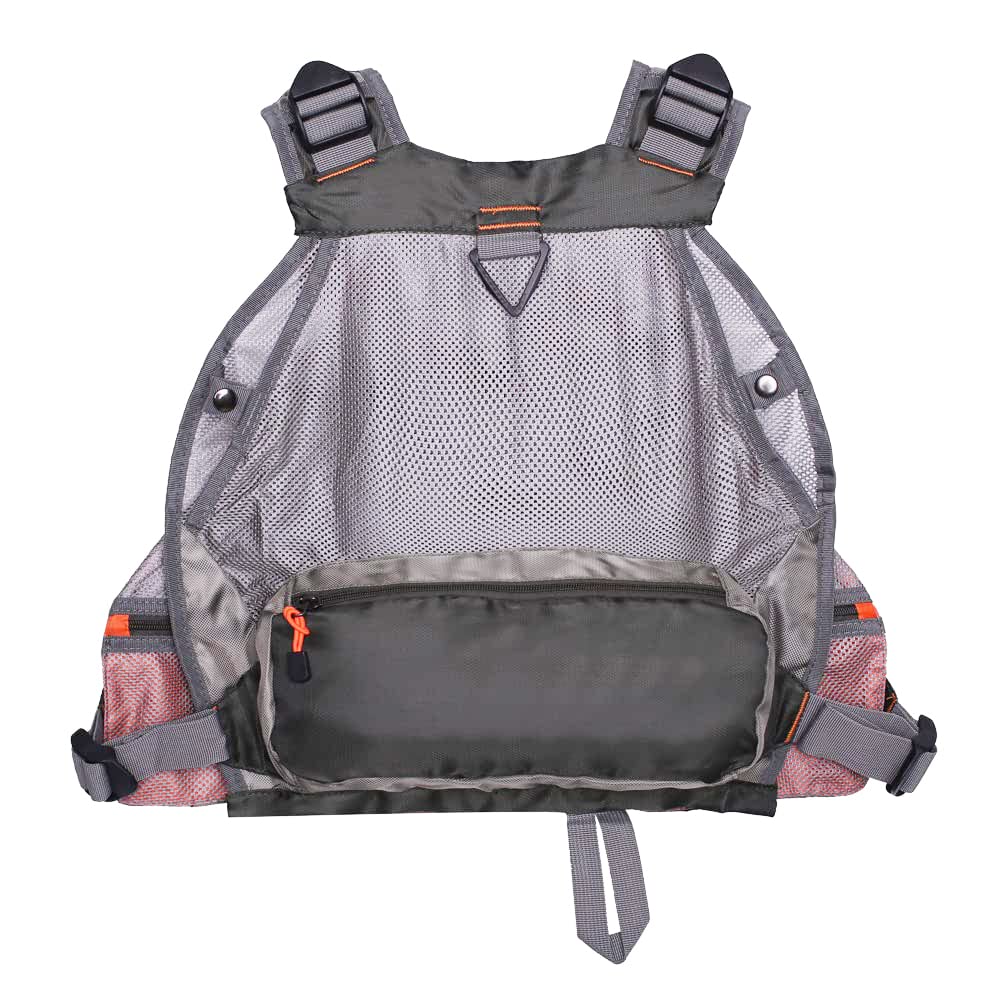Image secondaire de Raprance Sac à dos gilet de pêche à la mouche, réglable, léger et à séchage rapide, avec 17 poches pour truite, bar, sel
