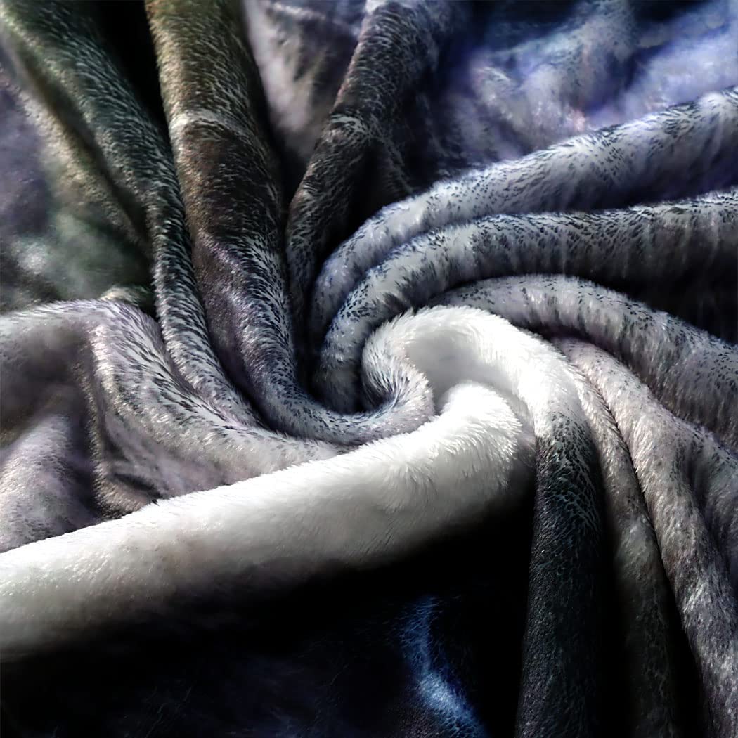 Coperta Sherpa Rainbow 150x200 Cm – Pile E Micropile Morbido, Leggera, Calda, Per Divano, Letto E Viaggi (Onde Colorate)