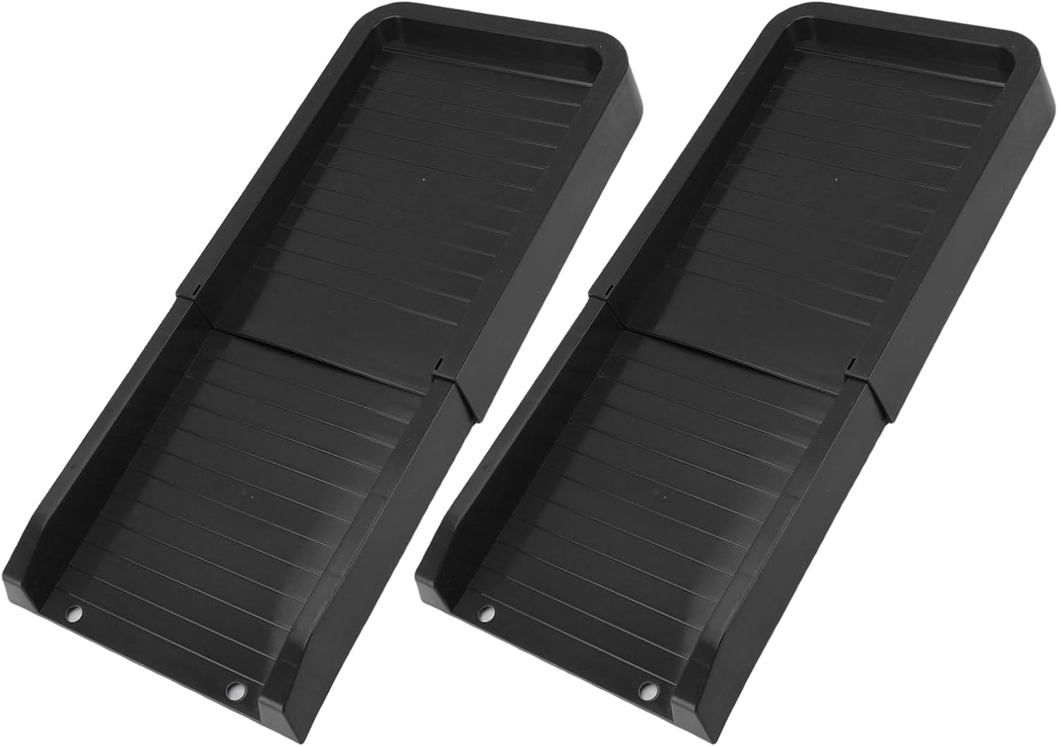 Rain Gutter Downspout Extension Weather Proof PP Rain Gutter Downspout Splash Block for Outdoor (Black)