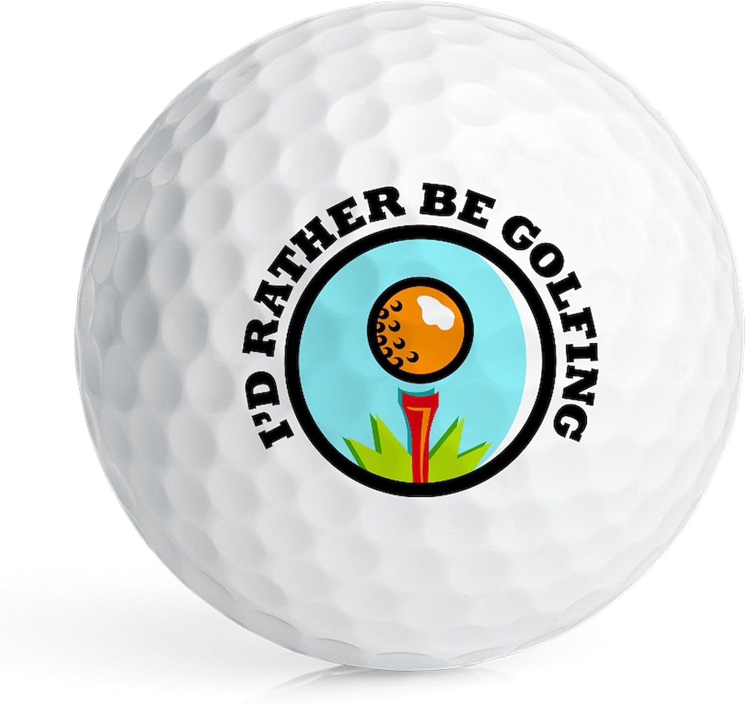 CafePress Rather Be Golfing Novelty Golf Balls (Pk of 12)