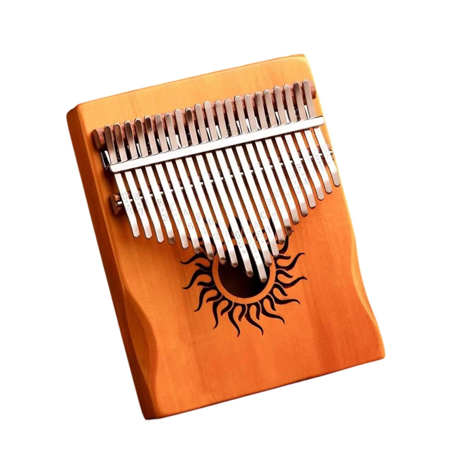 Profesjonalna Kalimba Kalimba 21 Lub 17 Klawiszy Wszystkie Okrągłe Otwory Z Drewna Klonowego Z Akcesoriami Odpowiednimi Dla Początkujących(Yellow 21 KEY)