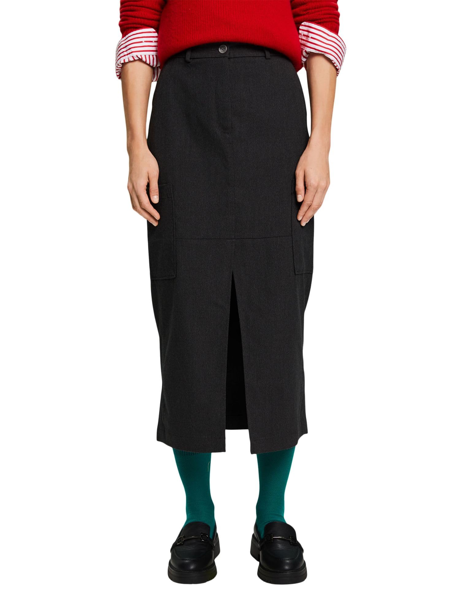 Esprit Women's 010/Anthracite 103Ee1d307 Skirt,