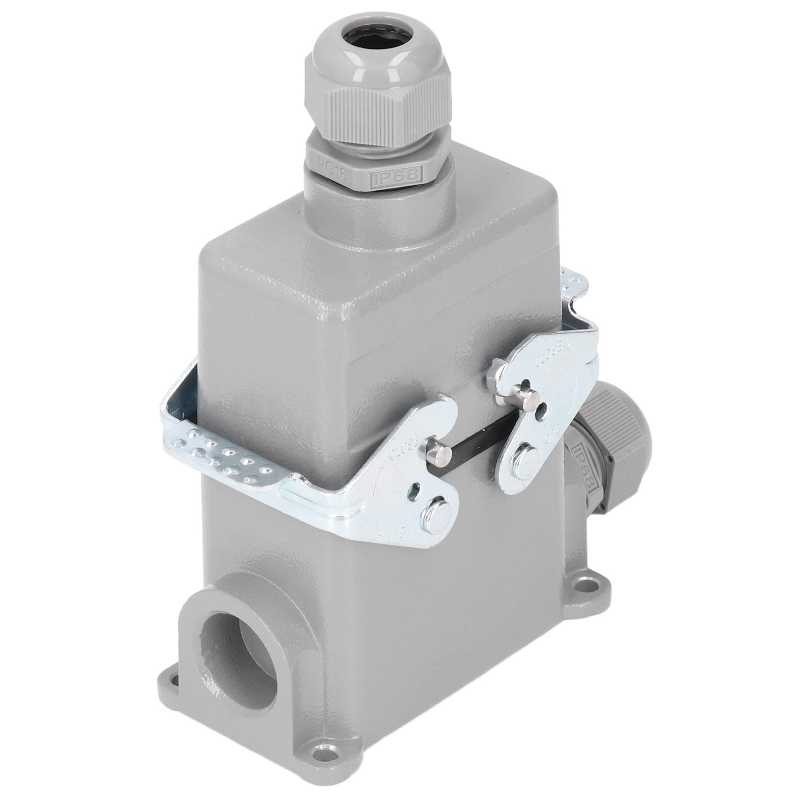 Prostokątne Złącze Heavy Duty IP65 16A 500V Wodoodporne Złącze Trudnopalne Połączenie śrubowe HDC-HE-010-4-PG16