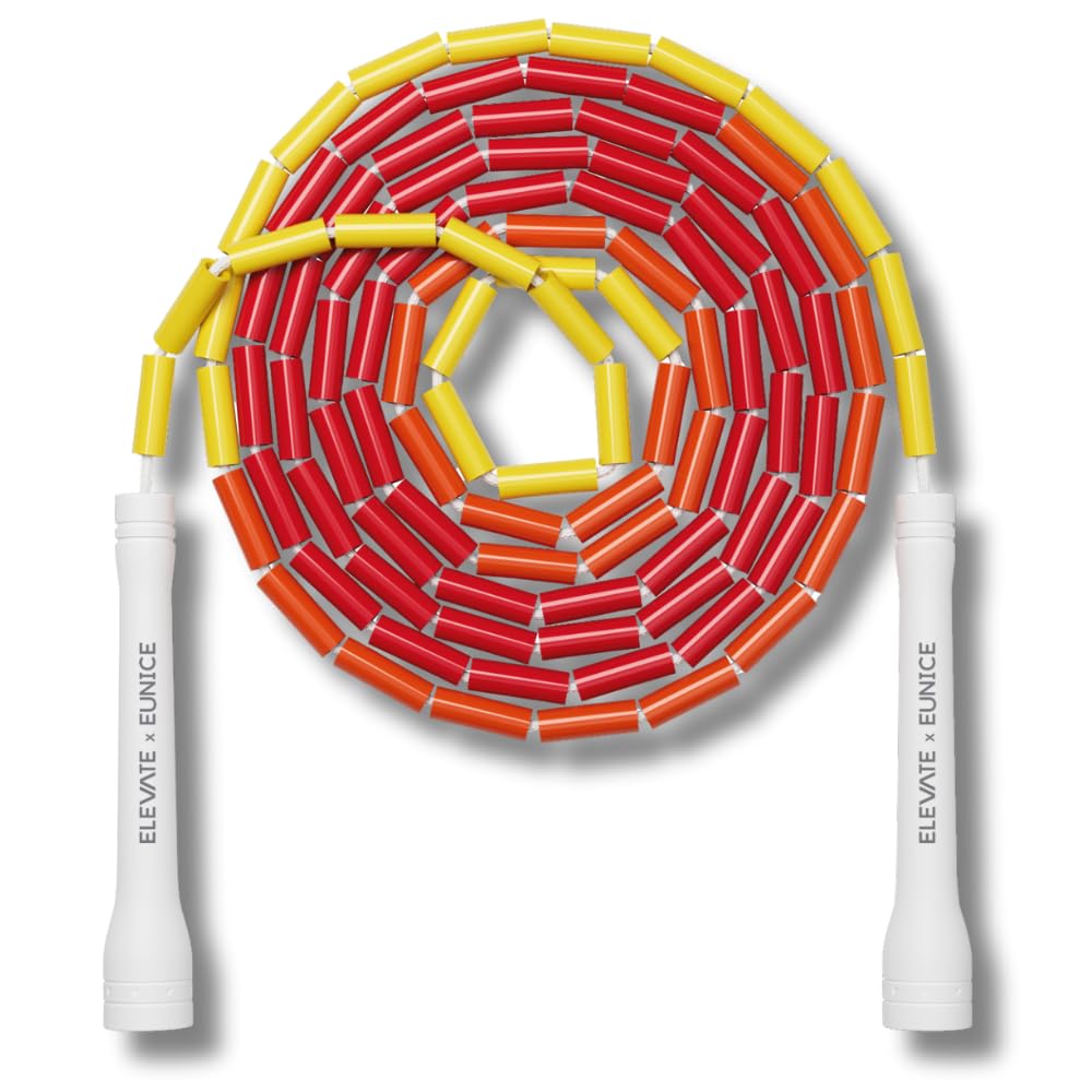 Elevate Rope Perlen‑Springseil Verstellbar 3 m mit Gratis Trainings‑App – Tangle‑Free, ideal für Rhythmus, Kontrolle & Cardio