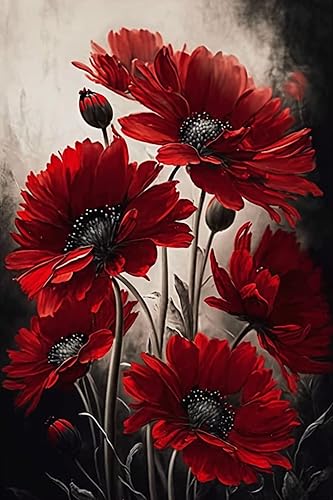 Miniatura 9 de Kits de pintura de diamantes, rosa blanca azul hielo, kit completo redondo de punto de cruz con diamantes de imitación finos para principiantes,