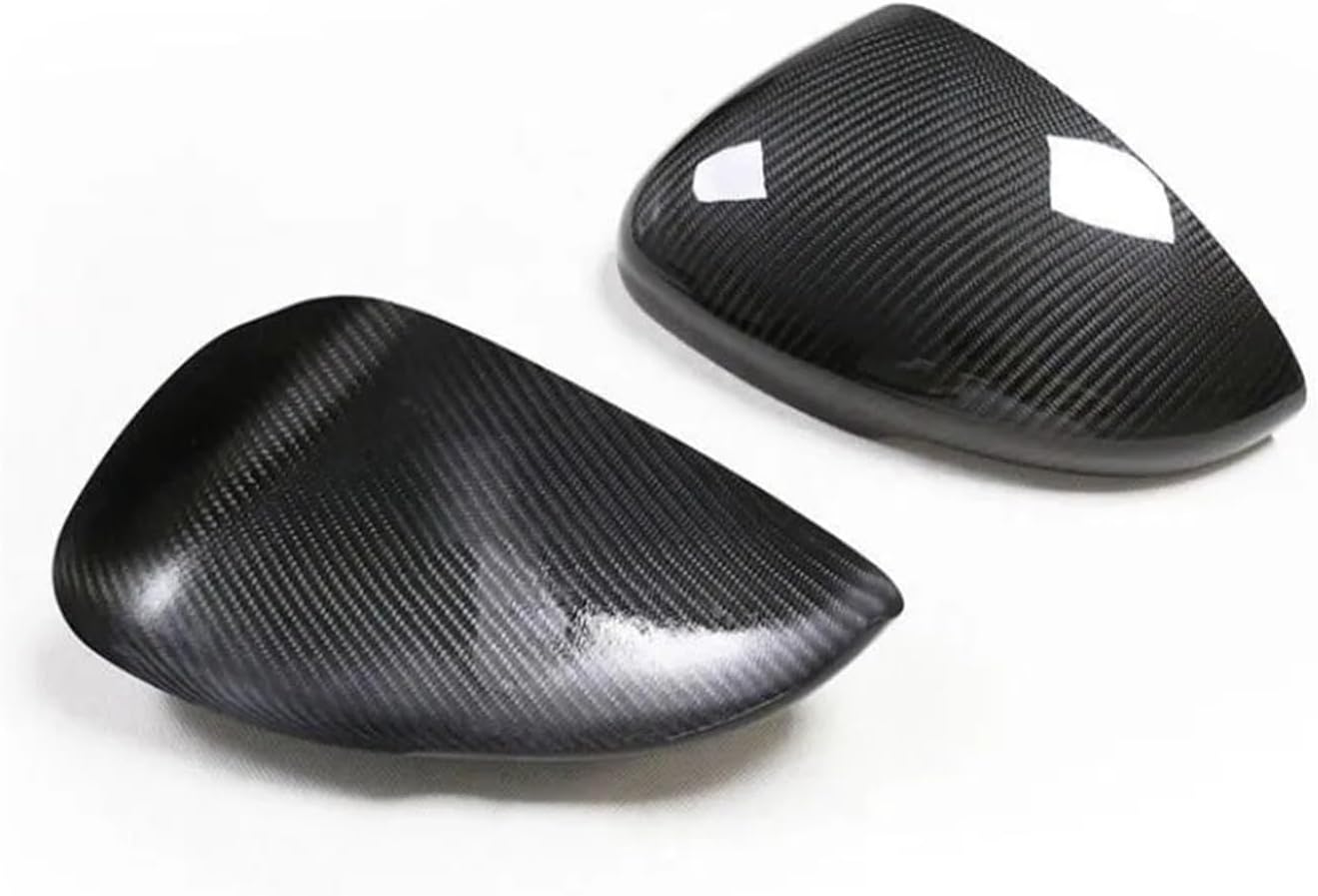 Side Mirror Cover Compatible with Accord 10th.Gen 18 19 20 21 22 Add On/Replacement Style Dry Carbon/ABS+Real Carbon Fiber Body Side Rear View Cover (Color : B with Hole add on)