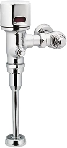 Moen 8312 M-Power Válvula electrónica de descarga electrónica accionada por sensor de 34 pulgadas, funciona con pilas, 1.0 gpf, cromo