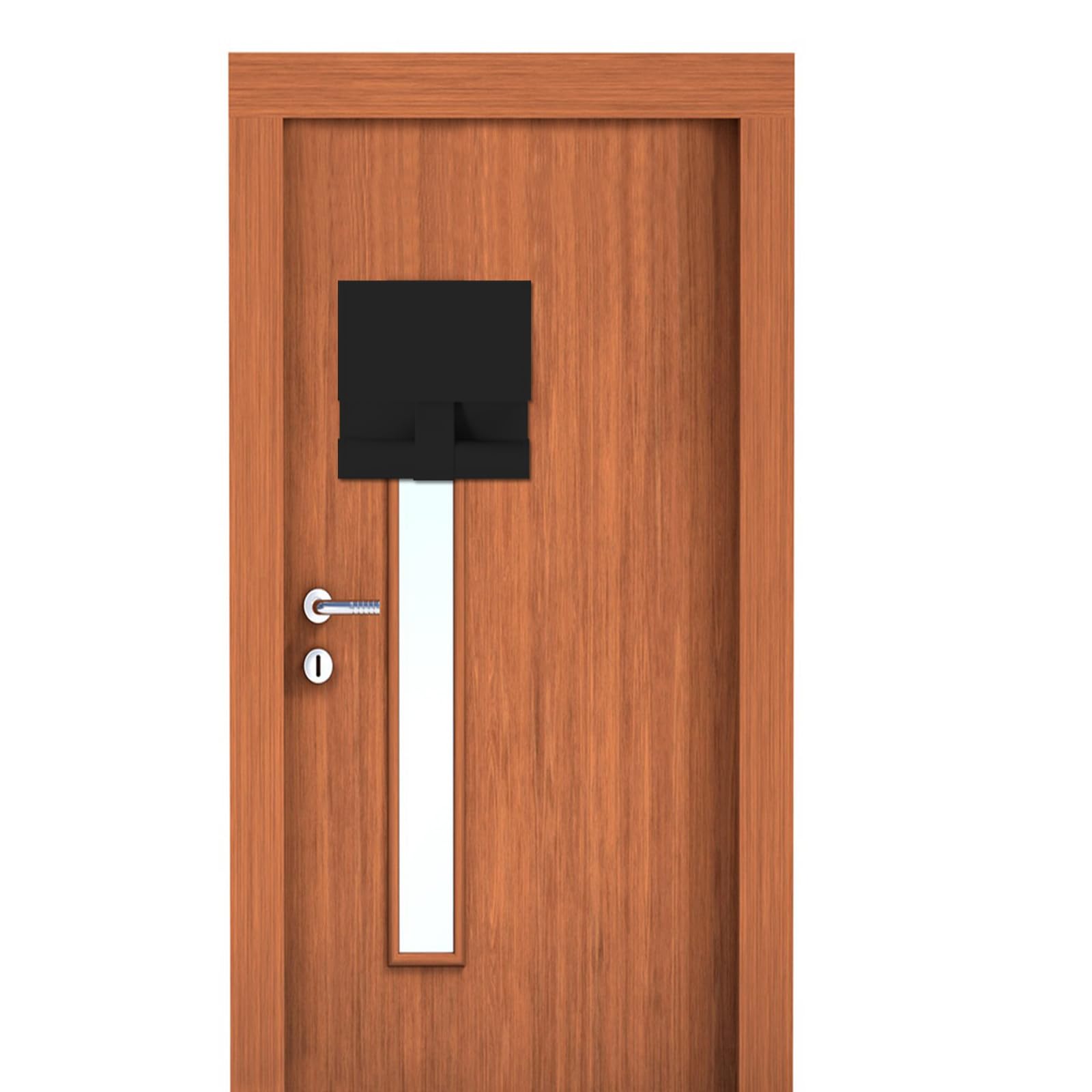 Maritown Classroom Door Window Curtains 1 Panel No Drill Blackout Privacy French Door Blinds Front Door Curtain Stick on Shades for Patio Door Backdoor Classroom Glass Door Window Cover