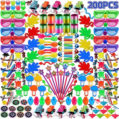 nicknack Mitgebsel Kindergeburtstag, 200pcs Geburtstag Beutetasche Füllstoffe, Party Game Preise, Schule Belohnungen Geschenke